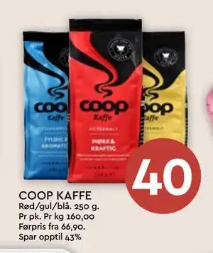 Coop Mega COOP KAFFE tilbud