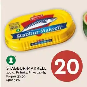 Coop Mega STABBUR-MAKRELL tilbud