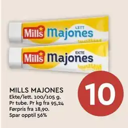 Coop Mega MILLS MAJONES tilbud