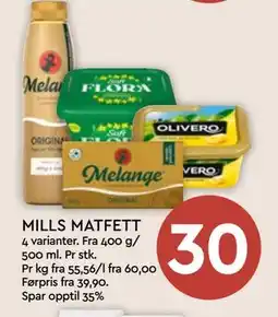 Coop Mega MILLS MATFETT tilbud