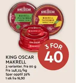 Coop Mega KING OSCAR MAKRELL tilbud