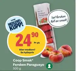 Coop Mega Coop Smak* Fersken Paraguayo tilbud