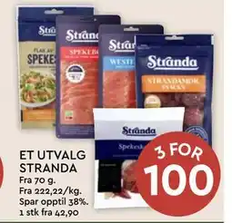 Coop Mega ET UTVALG STRANDA tilbud