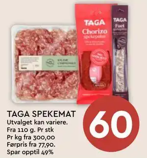 Coop Mega TAGA SPEKEMAT tilbud