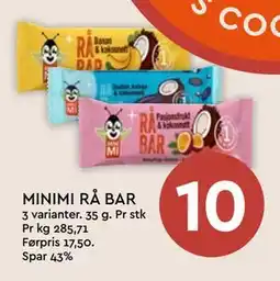 Coop Mega MINIMI RÅ BAR tilbud