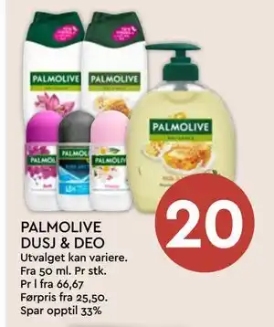 Coop Mega PALMOLIVE DUSJ & DEO tilbud