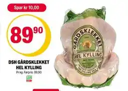 Coop Extra DSH GÅRDSKLEKKET HEL KYLLING tilbud