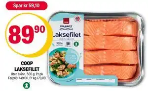 Coop Extra COOP LAKSEFILET tilbud