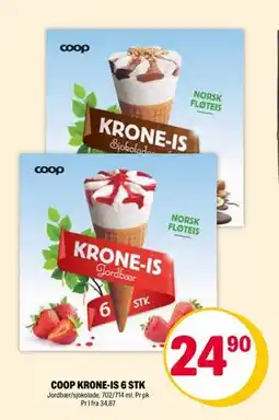 Coop Extra COOP KRONE-IS 6 STK tilbud