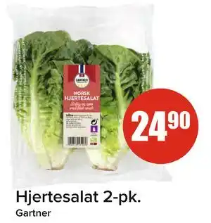 Spar Hjertesalat 2-pk tilbud