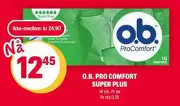 Coop Extra O.B. PRO COMFORT SUPER PLUS tilbud