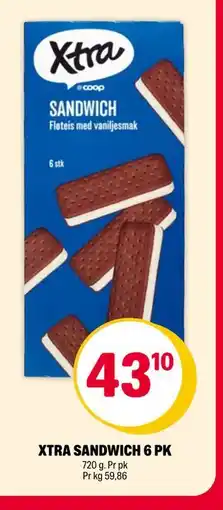 Coop Extra XTRA SANDWICH 6 PK tilbud