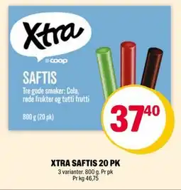 Coop Extra XTRA SAFTIS 20 PK tilbud