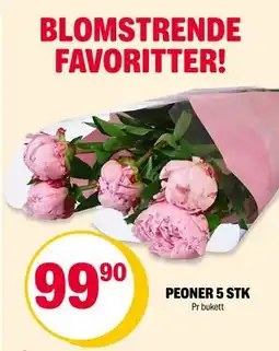 Coop Extra PEONER 5 STK tilbud