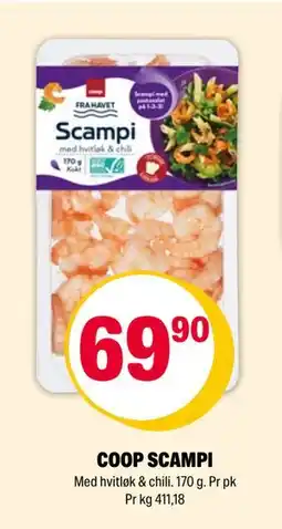 Coop Extra COOP SCAMPI tilbud