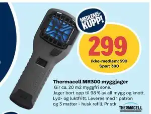 Coop Extra Thermacell MR300 myggjager tilbud