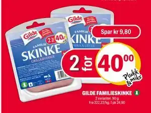 Coop Extra GILDE FAMILIESKINKE tilbud