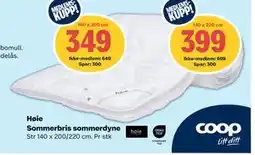 Coop Extra Høie Sommerbris sommerdyne tilbud