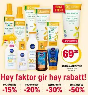 Coop Extra SOLFAKTOR 50 tilbud