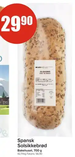 Spar Spansk Solsikkebrød tilbud