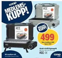Coop Extra Grab’n Grill II gassgrill tilbud
