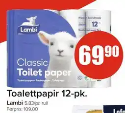 Spar Toalettpapir 12-pk tilbud