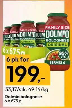 Gigaboks Dolmio bolognese tilbud
