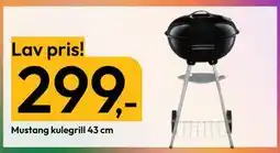 Gigaboks Mustang kulegrill 43 cm tilbud