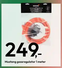 Gigaboks Mustang gassregulator 1 meter tilbud