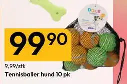 Gigaboks Tennisballer hund 10 pk tilbud