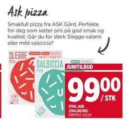 Meny Ask pizza tilbud