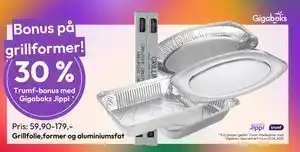 Gigaboks Grillfolie,former og aluminiumsfat tilbud