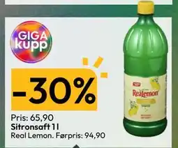 Gigaboks Real Lemon tilbud