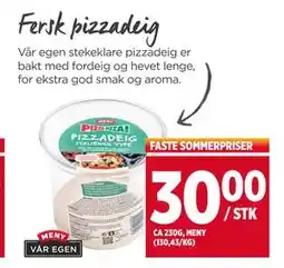 Meny Fersk pizzadeig tilbud