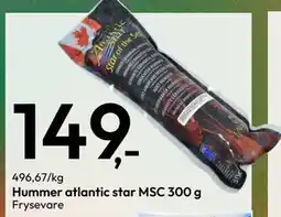 Gigaboks Hummer atlantic star MSC 300 g tilbud