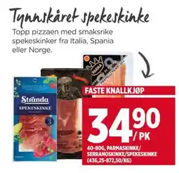 Meny Tynnskåret spekeskinke tilbud