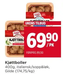 Meny Kjøttboller tilbud