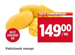 Meny Pakistansk mango tilbud