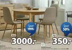 JYSK BISTRUP spisestol tilbud