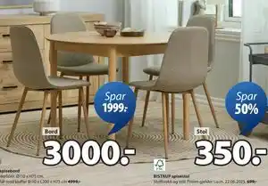 JYSK BISTRUP spisestol tilbud