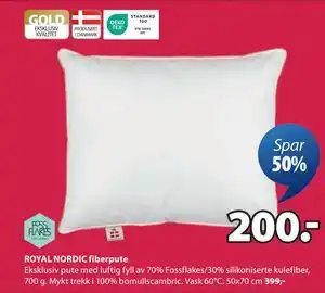 JYSK ROYAL NORDIC fiberpute tilbud