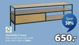 JYSK TRAPPEDAL TV-bord tilbud