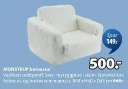 JYSK MONSTRUP barnestol tilbud