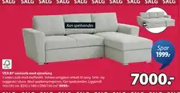 JYSK VEJLBY sovesofa med sjeselong tilbud