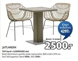 JYSK THY bord + ILDERHUSE stol tilbud