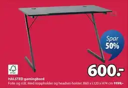 JYSK HALSTED gamingbord tilbud