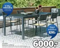 JYSK MADERUP bord + AJSTRUP stol tilbud