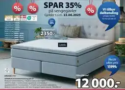 JYSK SOKNA GC35 kontinentalseng grå-27 tilbud
