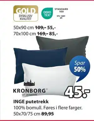 JYSK INGE putetrekk tilbud