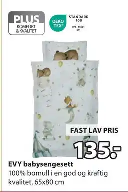 JYSK EVY babysengesett tilbud
